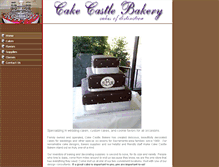Tablet Screenshot of cakecastlebakery.com